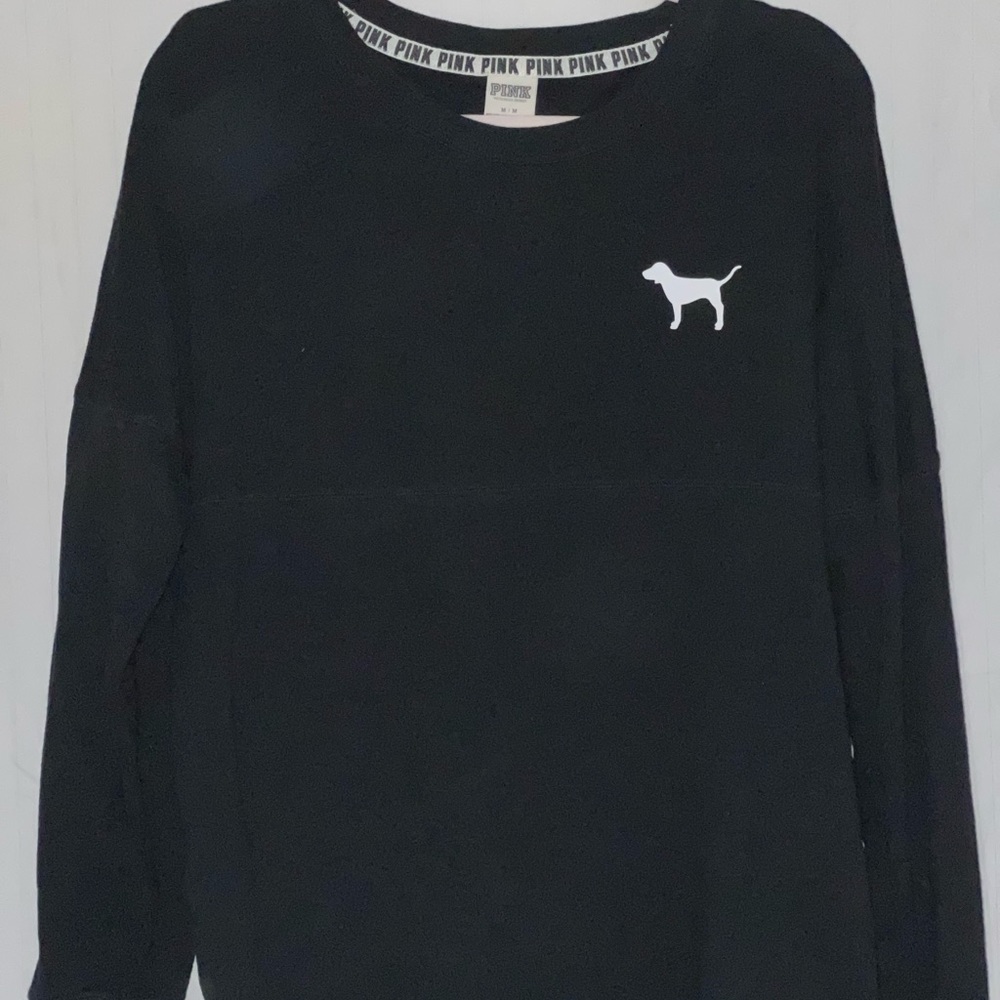 VS pink crew neck sweatshirt